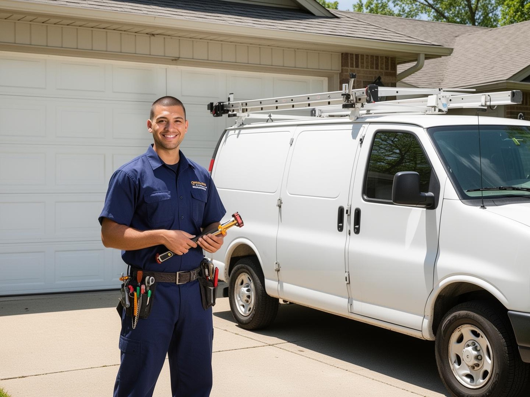 Garage door service technician